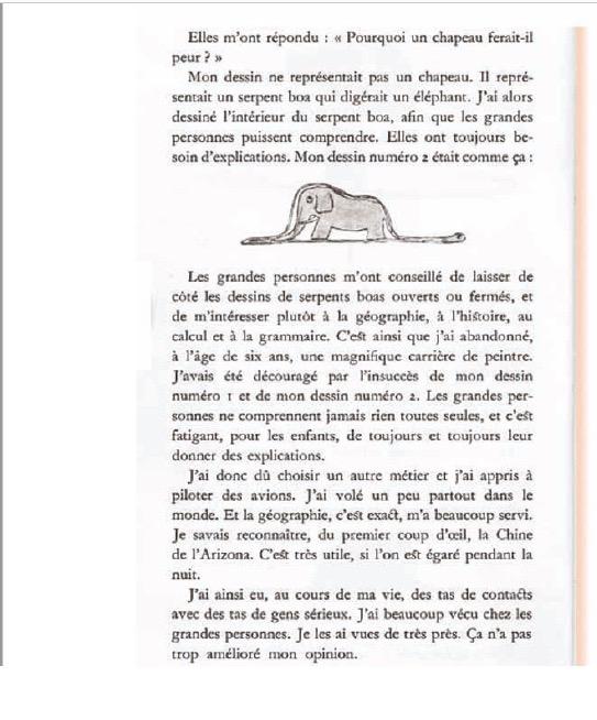 texte 2 petit prince | Blogue de continuité pédagogique