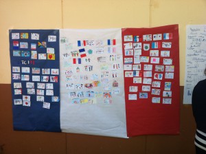 Affiche drapeau de la France