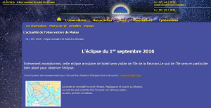 site des Makes éclipse