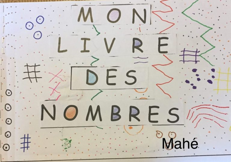 Mahé- Livre des nombres Couverture | Maternelle Les Flamboyants