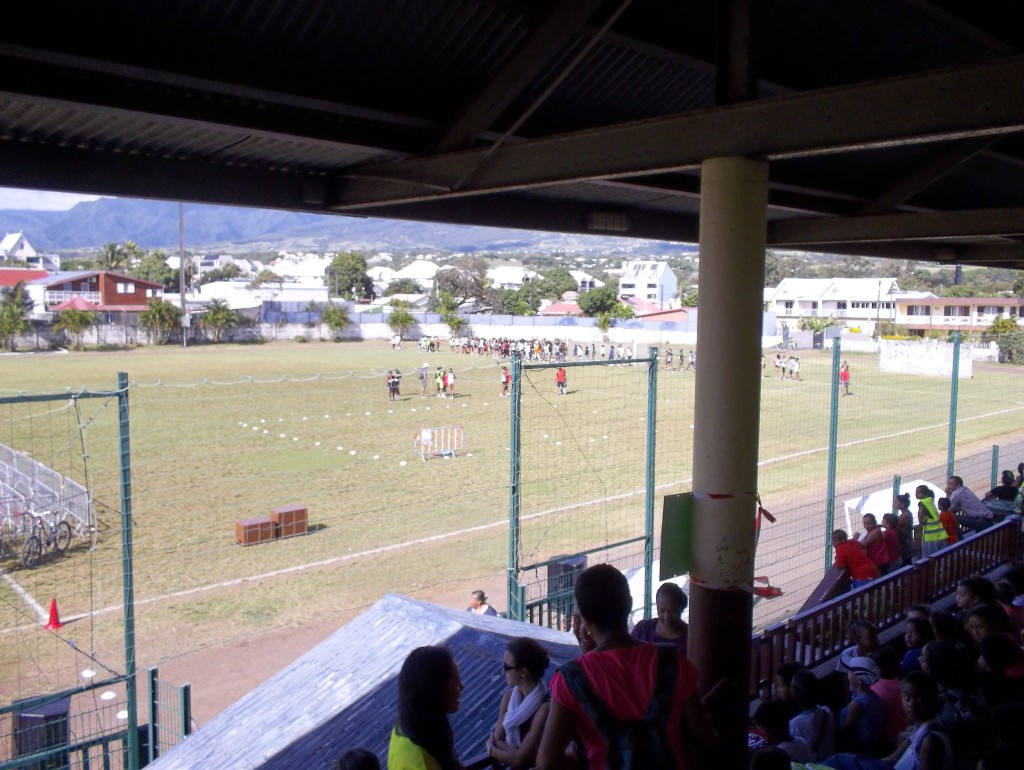 Vue depuis les gradins.