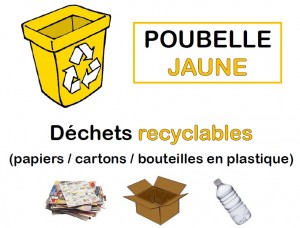 poubelle jaune